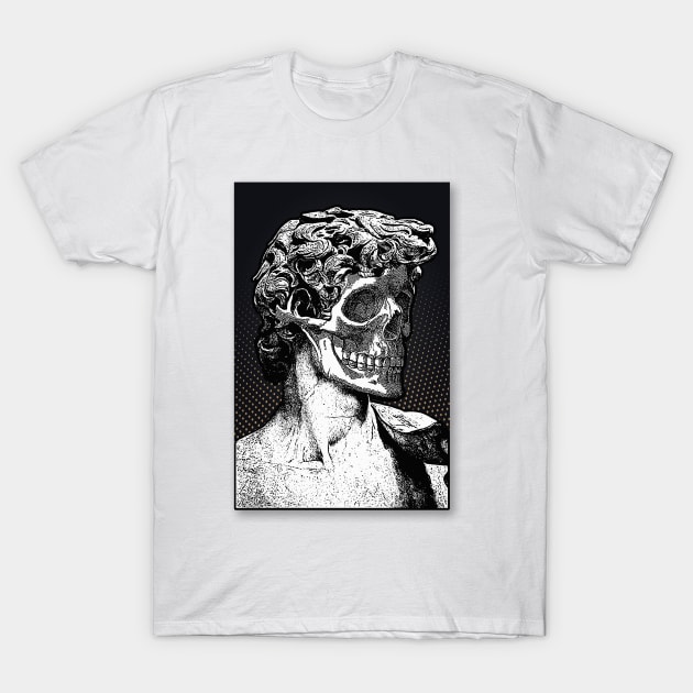 Statue Of David Skull ††† Aesthetic Design T-Shirt by DankFutura